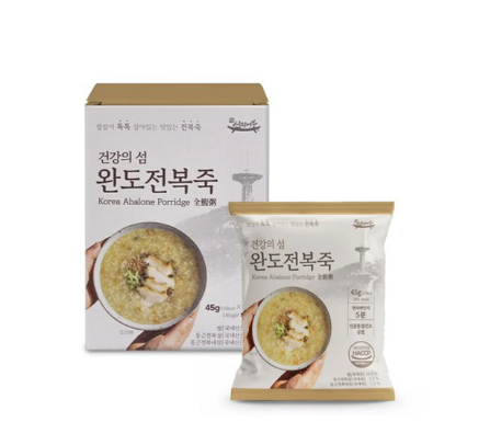 완도 전복죽 45g*5봉 (1박스)